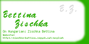 bettina zischka business card